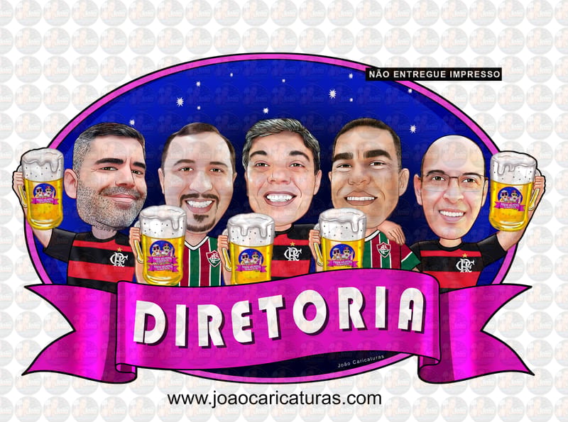Caricatura amigos (valor por pessoa), desenho personalizado, turma, diretoria, conhecidos, irmãos juntos, família, brindando, caneca, festa, time, camisa, camiseta