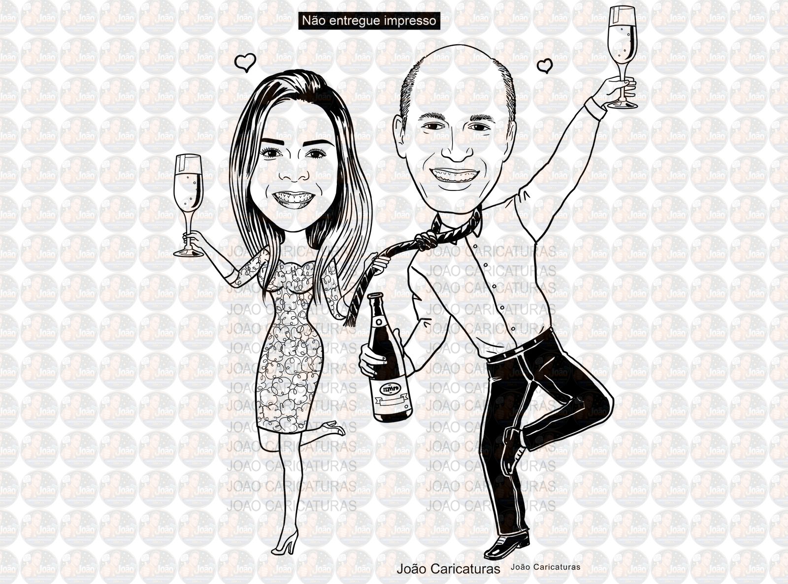 Caricatura casal traço sem cor corel casamento, noivo, noiva, vetor, vetorial, 1 cor, correndo, noivo atrasado,noiva brava, igreja, altar, rolo macarrão, puxando gola,puxando corda,moto, brindando,