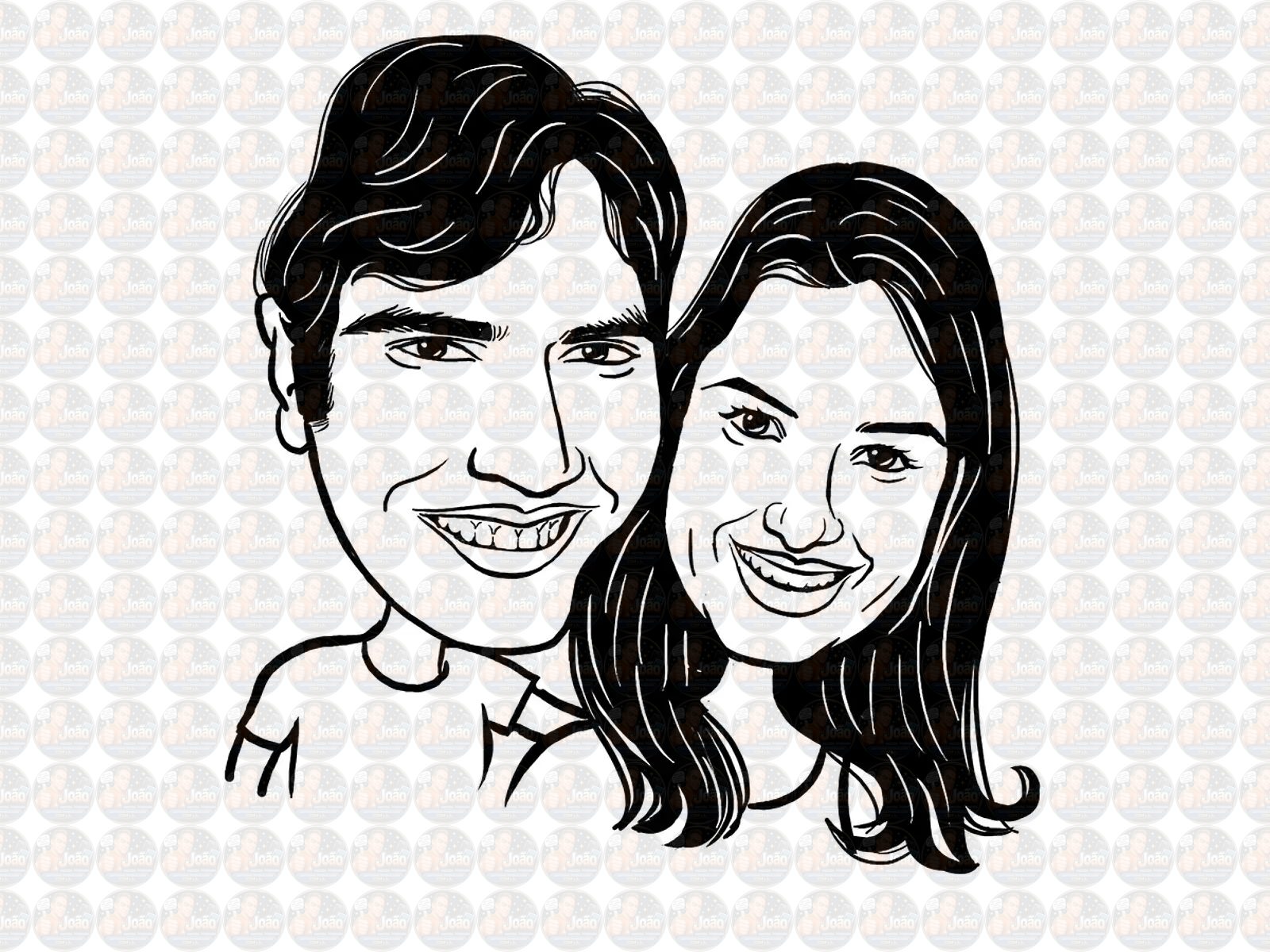 " Preço por pessoa" Caricatura rosto digital engraçada com distorção de rosto narigão, caricata, satírica, divertida, destacando defeito, humorada, parecida, profissional