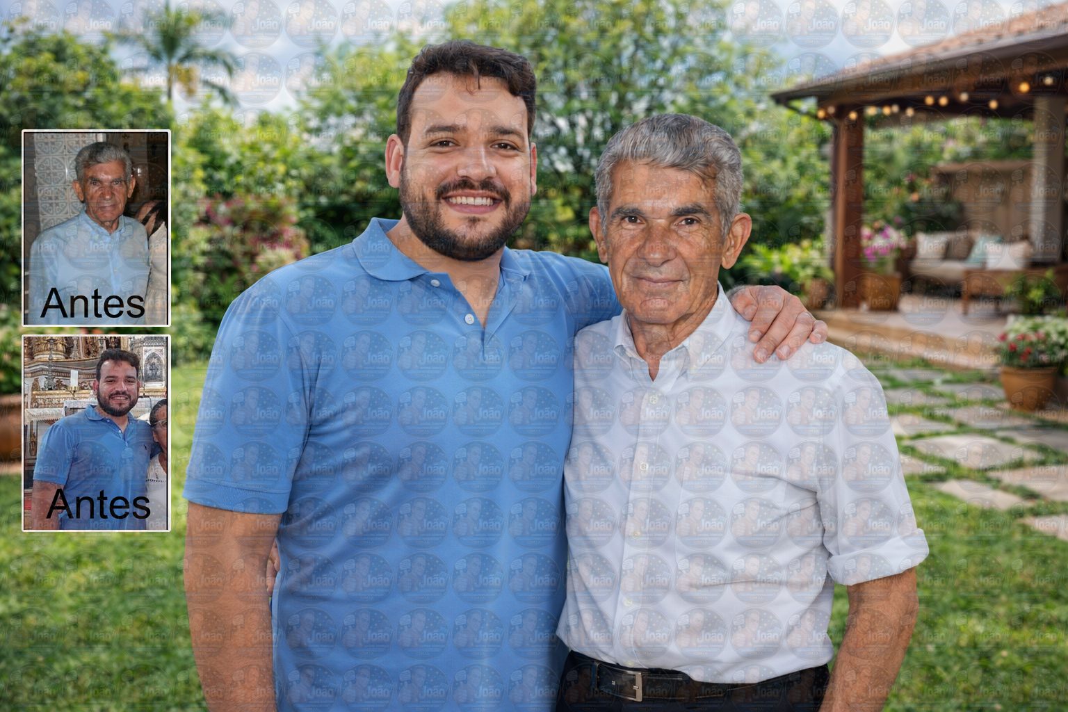 Fotomontagem com Pessoas Falecidas | Homenagem ao Pai