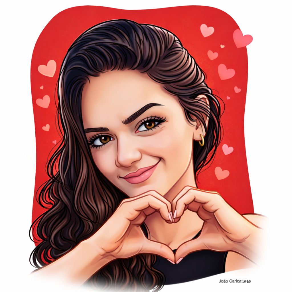 Caricatura Personalizada de Rosto, Avatar, lindo Rosto, Pessoa, Realista, Charmosa, Garota, Menina, mulher, Homem,Rapaz, Galã, Aparência. Encomende Já