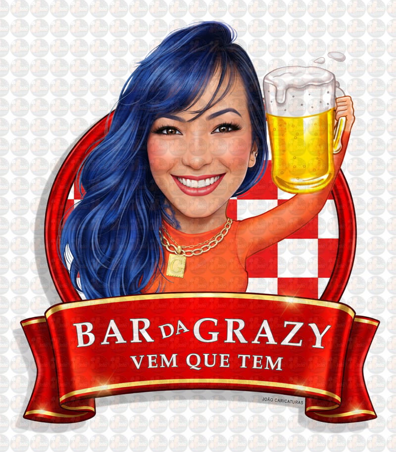 Caricatura Personalizada Tema Boteco – Convites e Lembranças Únicas 🍻