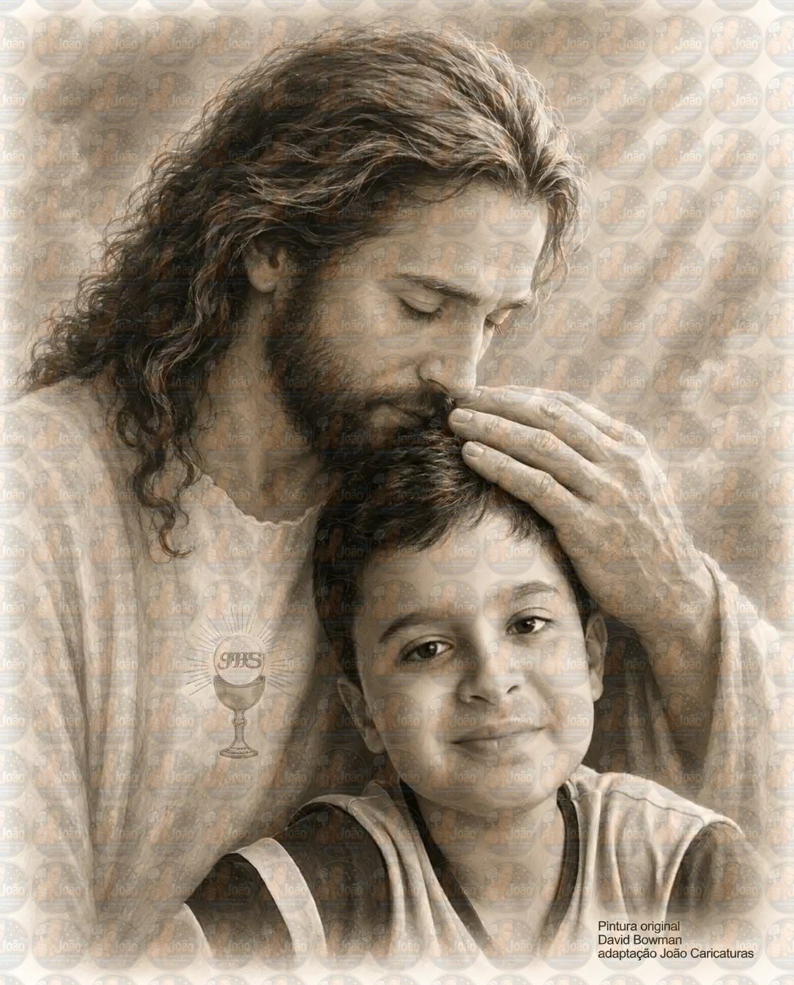 Fotomontagem com Jesus Personalizada | Homenagem a Quem Você Ama