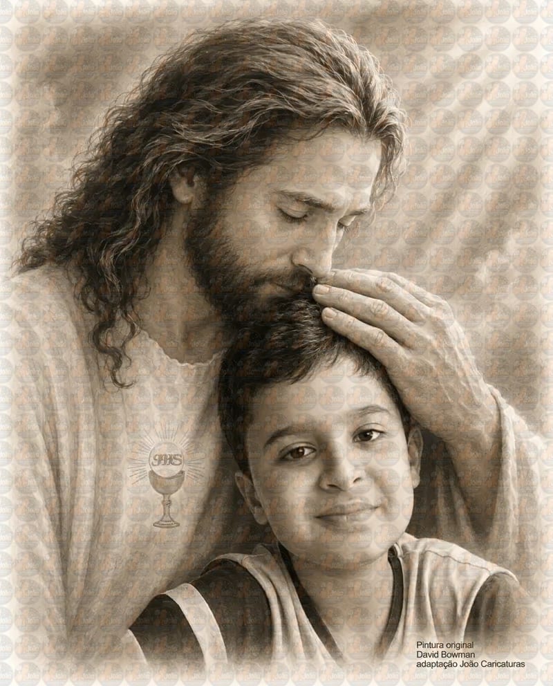 Fotomontagem com Jesus Personalizada | Homenagem a Quem Você Ama