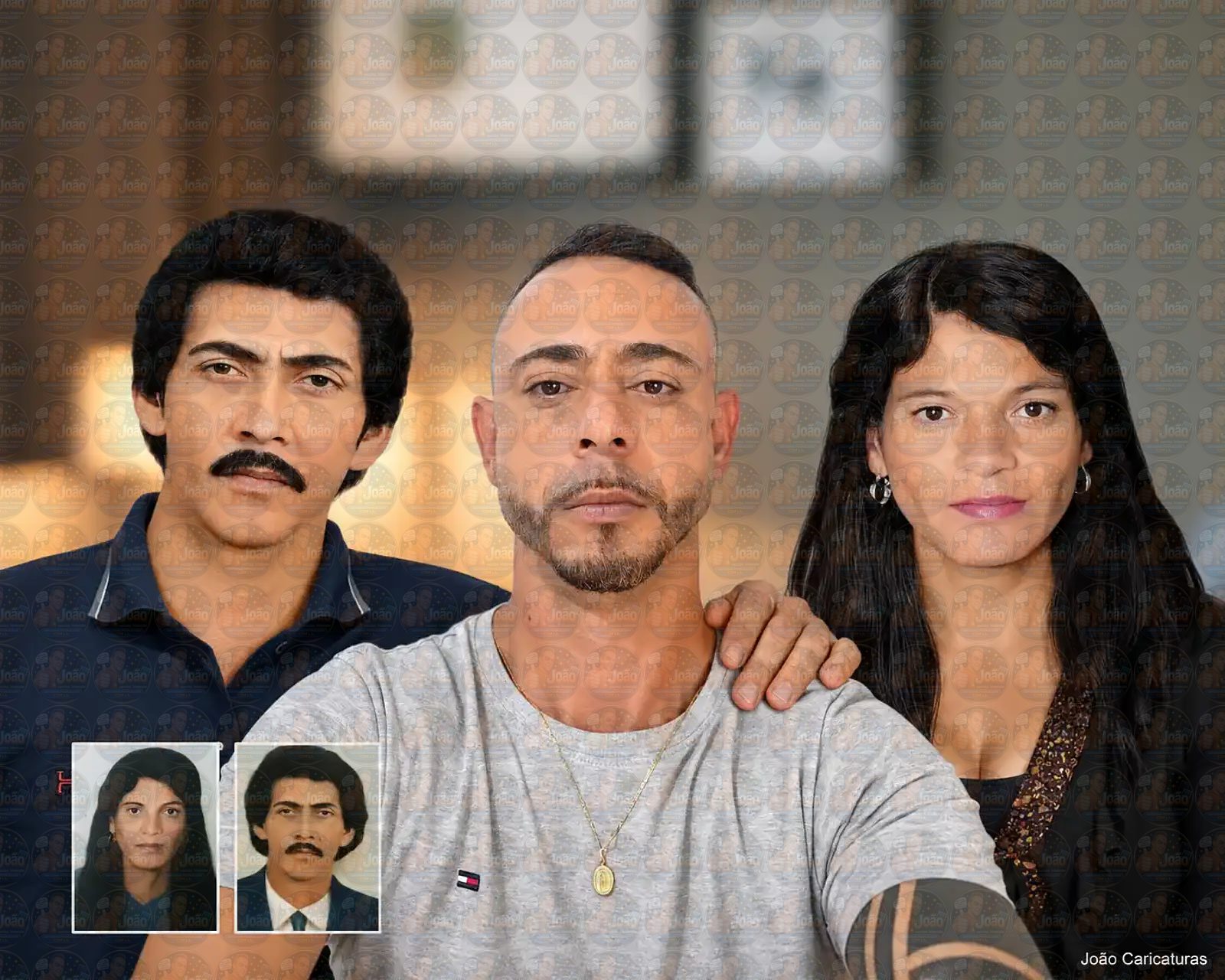 Montagem de Fotos: Filho e Vovó ou Vovô Juntos na Mesma Foto | União de Fotos Antigas e Atuais