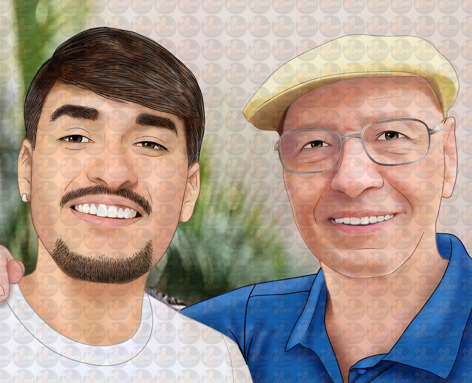 Desenho Realista de Família Personalizado(valor por pessoa)