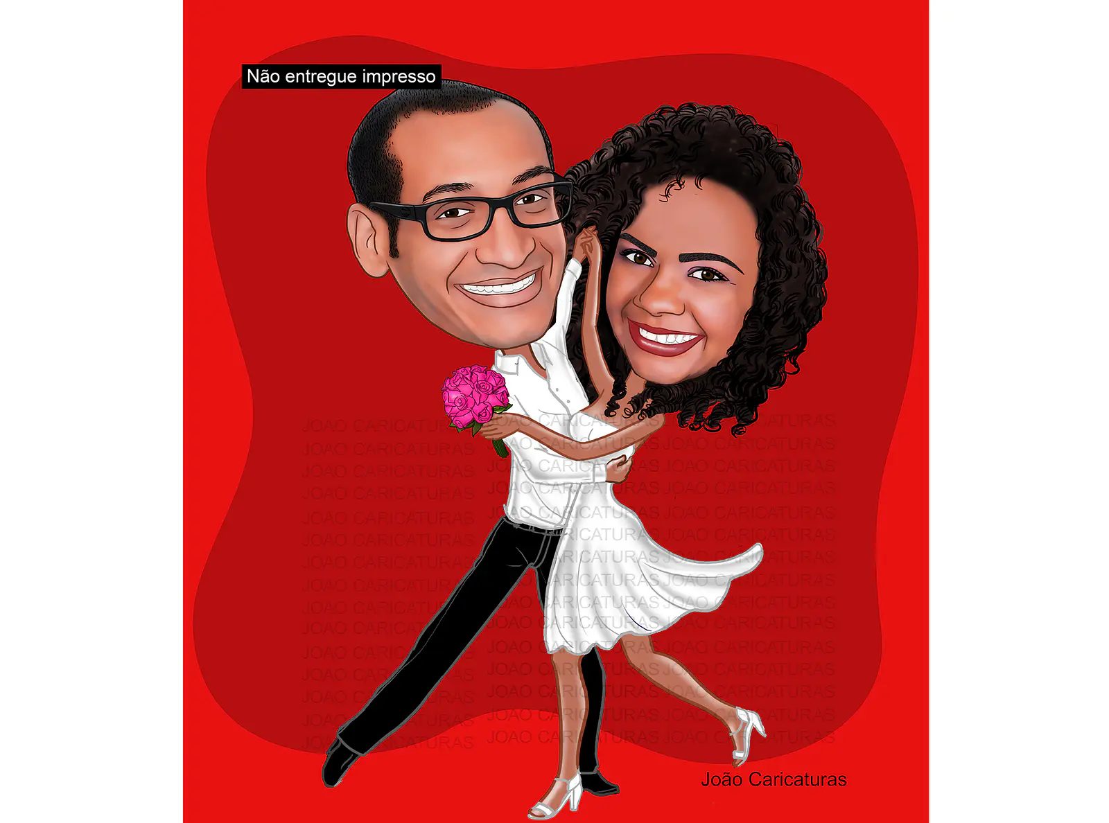 Caricaturas casamento, casal dançando, bolero, noivos dançarinos, jogado game, joystik, controle remoto enfermeira dançarino