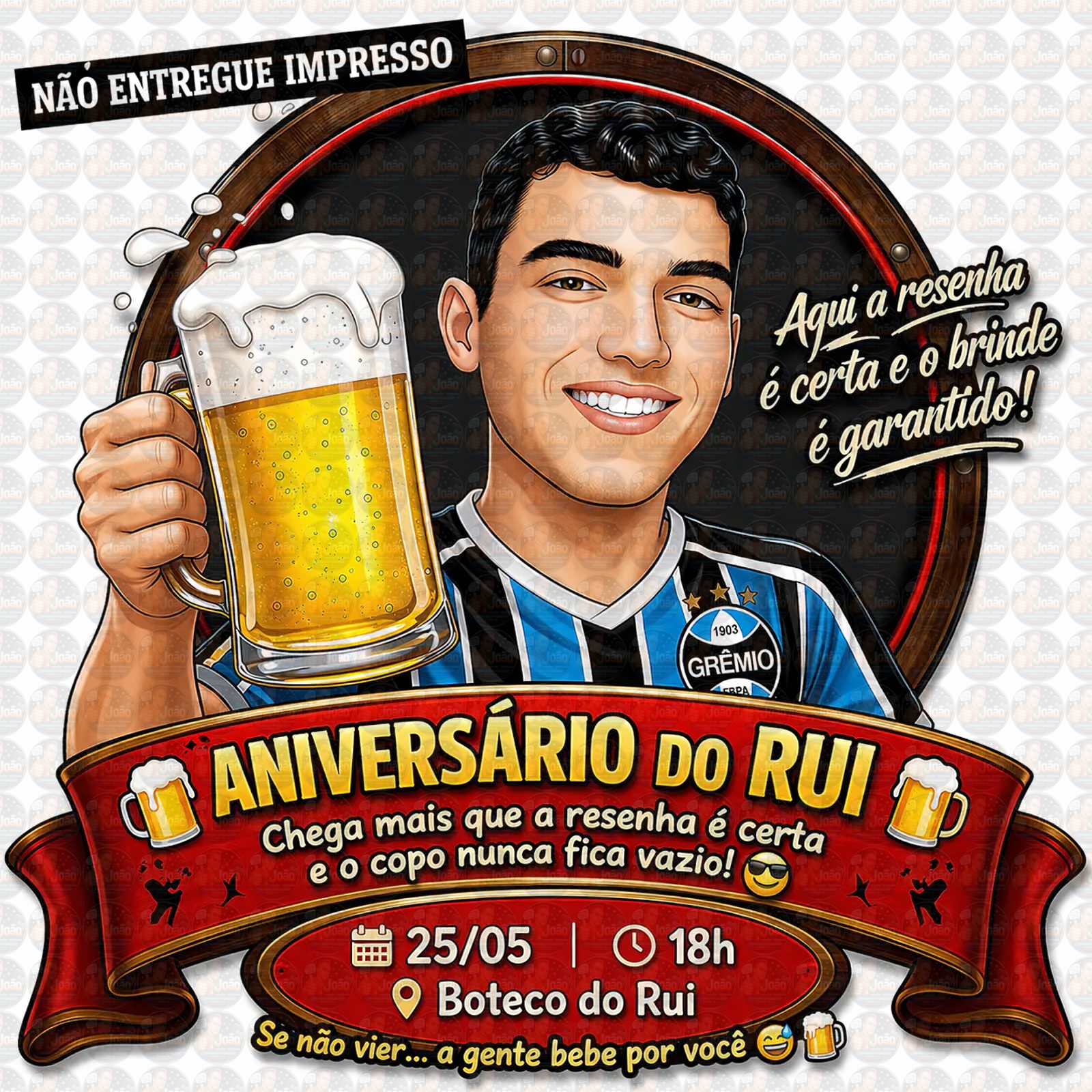 Caricatura para Convite de Aniversário | Arte Personalizada e Divertida