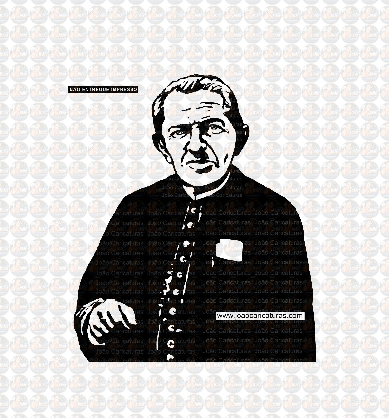 caricatura-desenho-padre-cicero-cicero-romao-batista-sacerdote-padim-cico-catolico-padroeiro-santo-juazeiro-do-norte-serra-do-catole-fieis-romaria-religioso-Corel-vetorial-vetor-imagem-preto-cordel