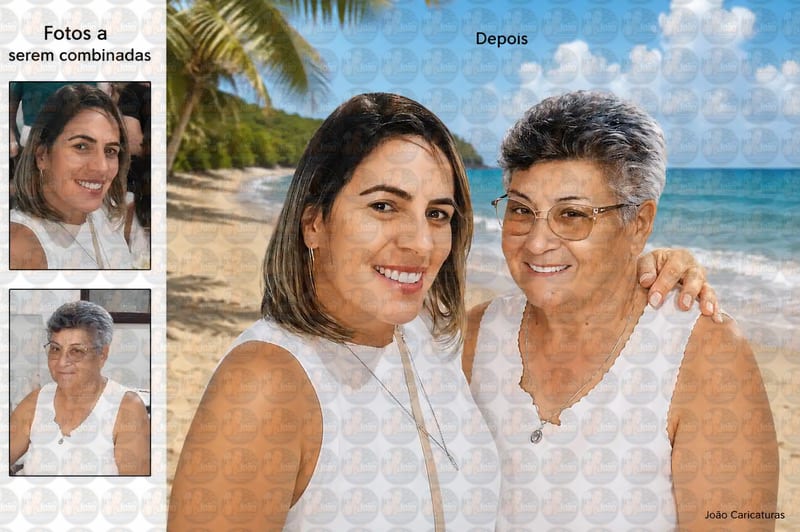 Montagem de Foto de Família Personalizada | Colocamos Pessoas na Mesma Foto com Edição Profissional