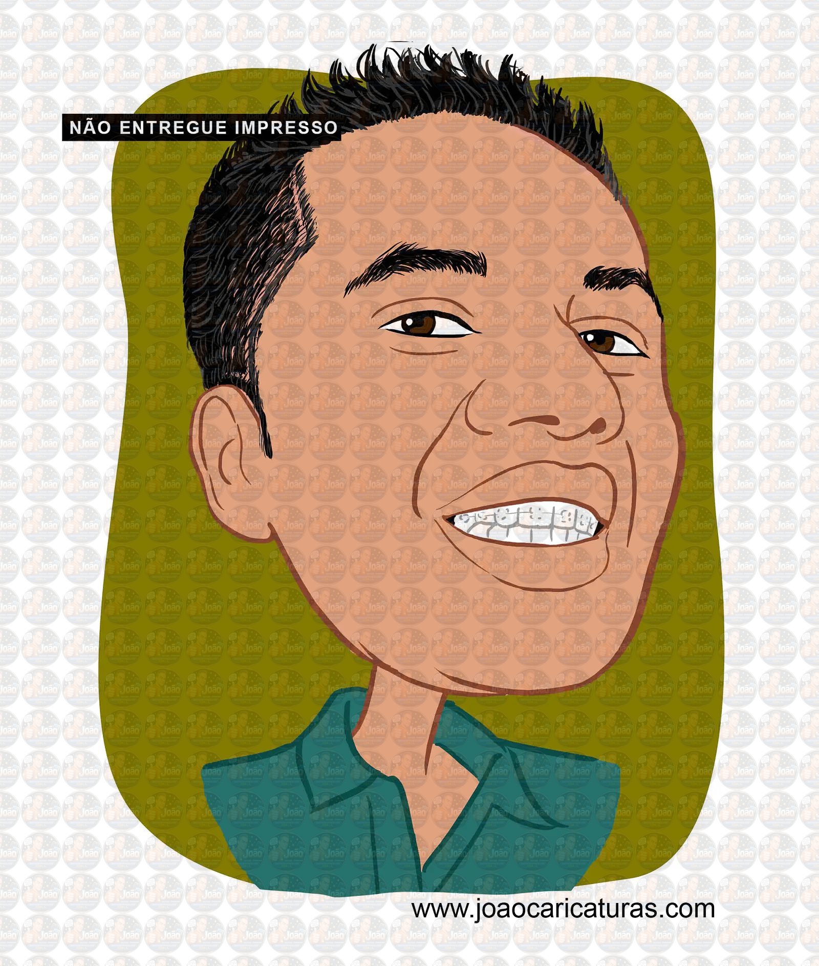 Caricatura rosto estilo cores chapadas, divertida, alegre, decorativa, melhor, viva, desenho rosto funcionários, empresa, avatar, para camiseta,