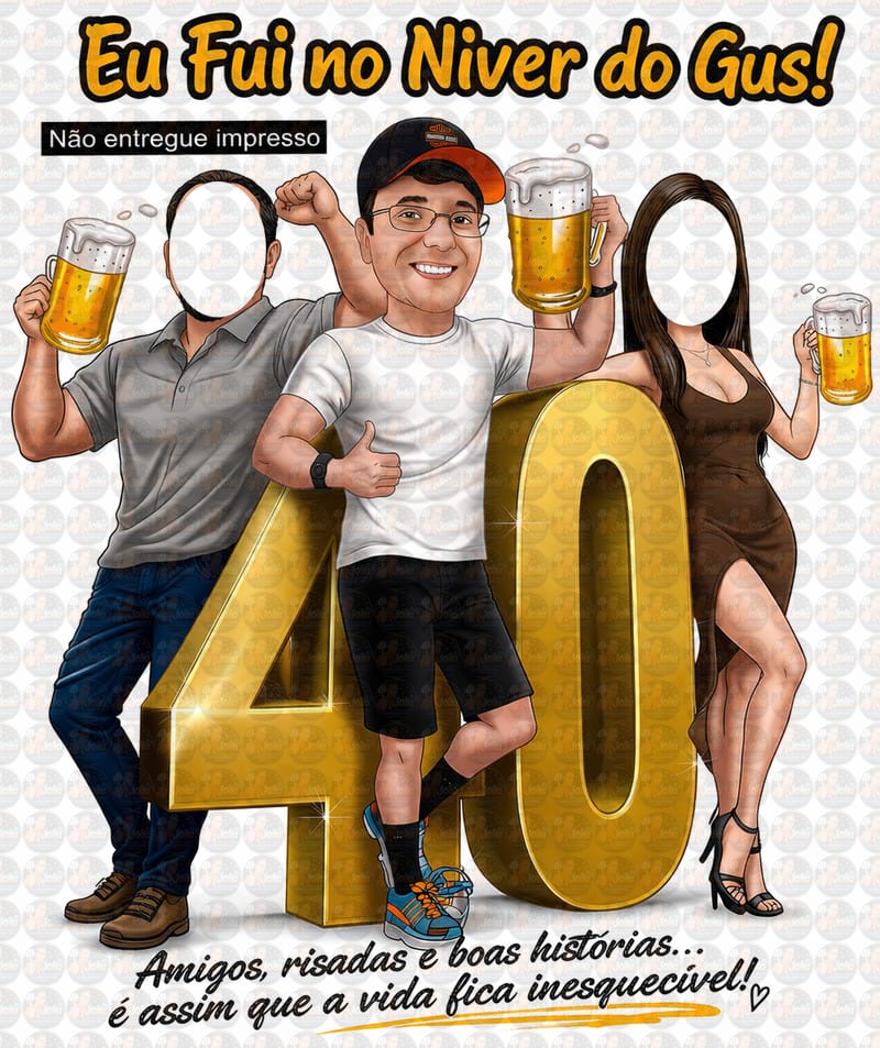 Convite Digital com Caricatura Personalizada – Exclusivo para Festas e Aniversários
