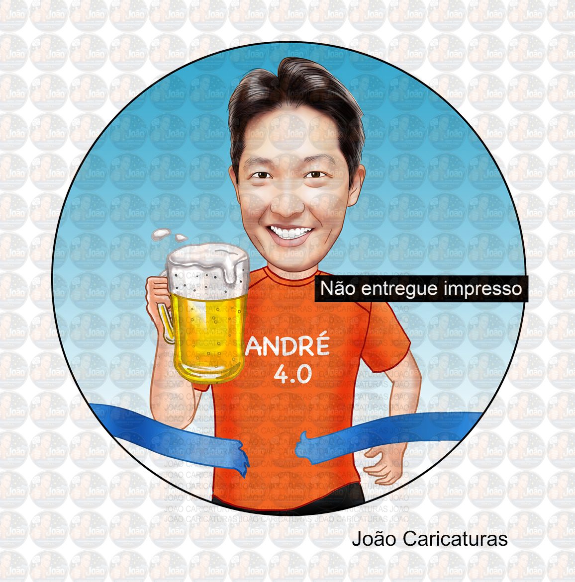 Caricatura Maratonista esportista corredor mundial atleta veloz competidor maratona ganhador numero um campeão - COPY