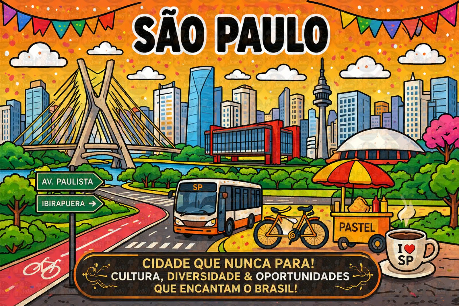 Quadro Colorido Ouro Preto | Arte Brasileira Moderna com Paisagem de São Paulo Ouro Preto Recife Rio de Janeiro