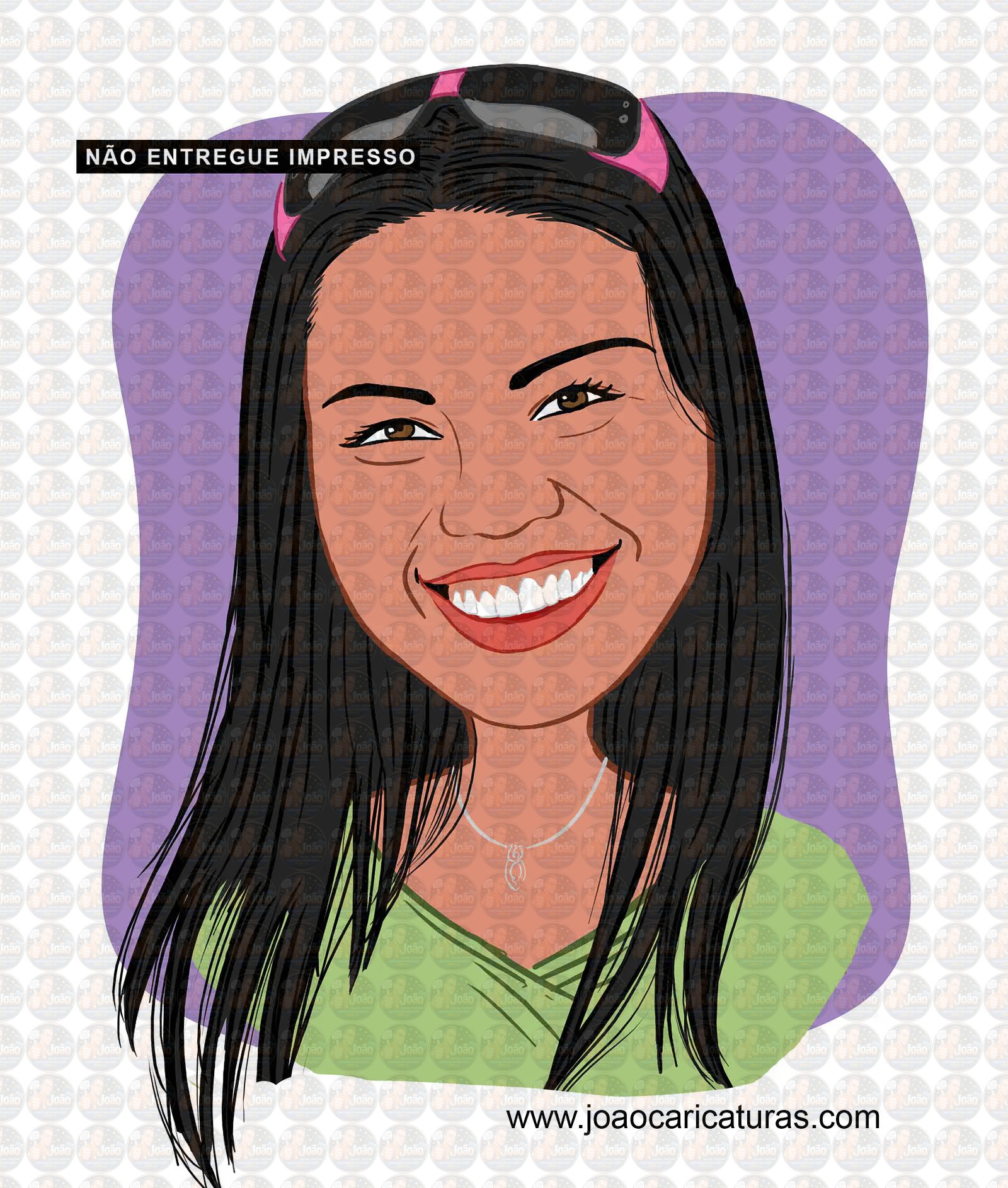 Caricatura rosto estilo cores chapadas, divertida, alegre, decorativa, melhor, viva, desenho rosto funcionários, empresa, avatar, para camiseta,