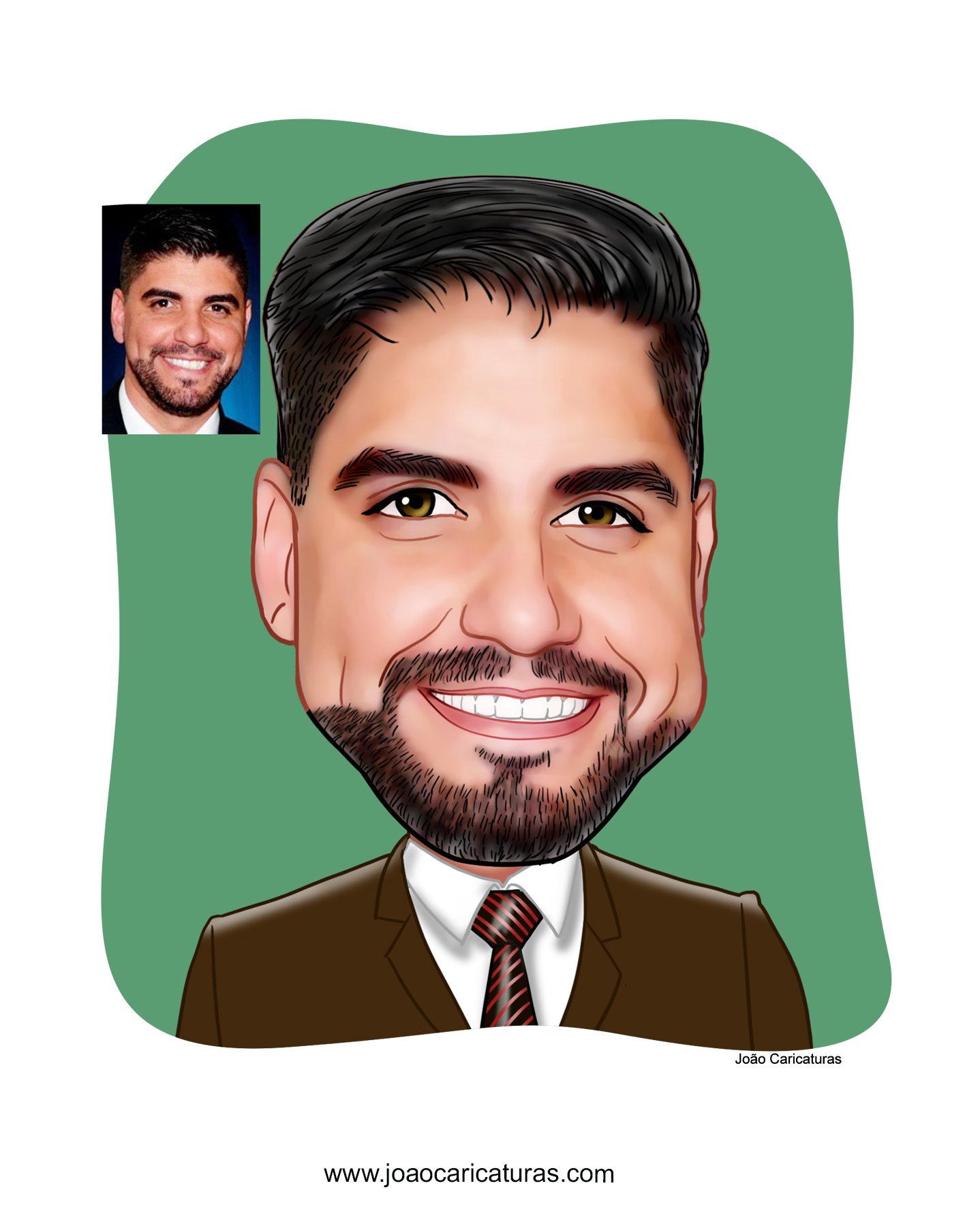 Caricatura digital engraçada com distorção de rosto narizão caricatas divertidas alegres