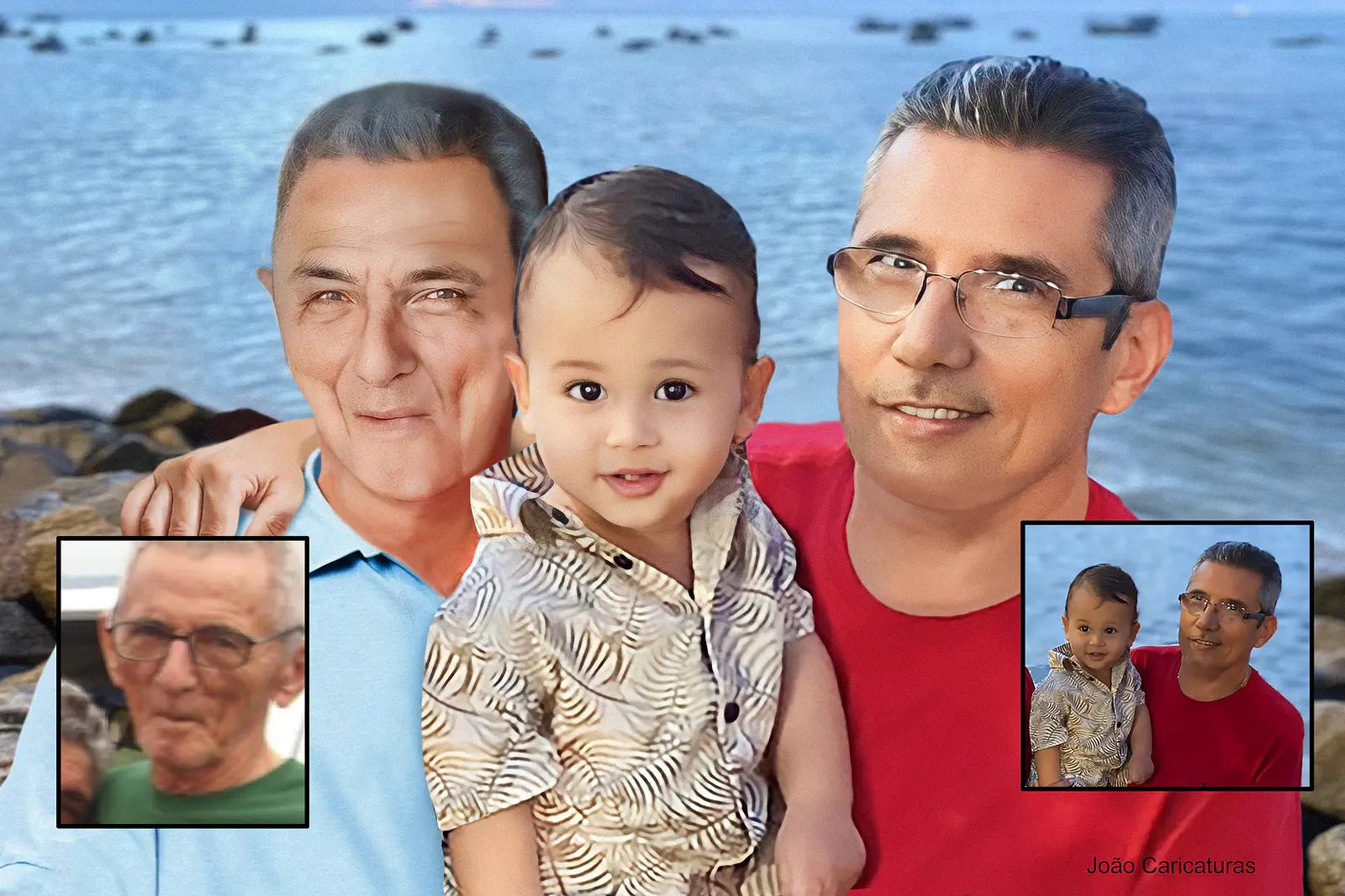 Montagem de Fotos Antigas e Atuais | Reúna Toda a Família em uma Única Foto