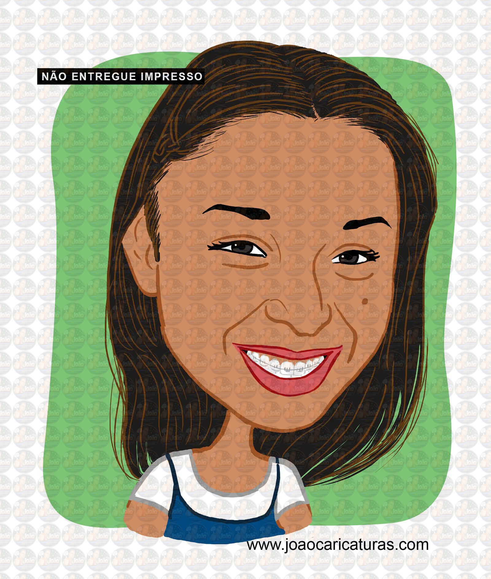 Caricatura rosto estilo cores chapadas, divertida, alegre, decorativa, melhor, viva, desenho rosto funcionários, empresa, avatar, para camiseta,
