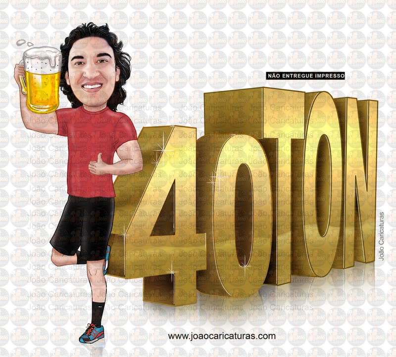Caricaturas aniversário